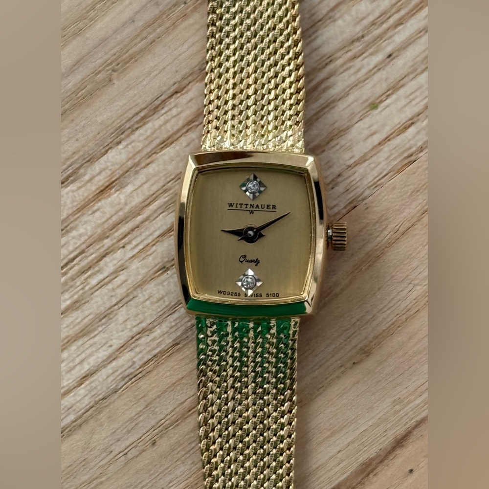 Wittnauer Longines Diamond Rare Vintage Ladies Watch Gold Bracelet Case Dial - Picture 5 of 16